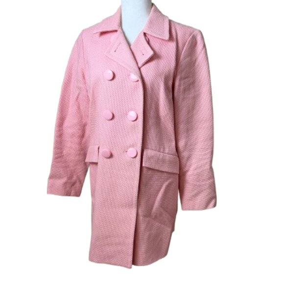 INC International Concepts Jackets & Blazers - Vintage INC Pink Double Breasted Long Line Blazer Coat jacket Pink Size Large